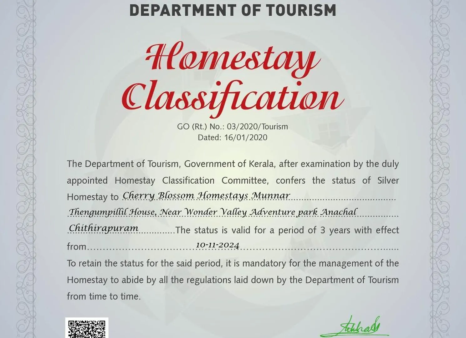 Holiday home Cherry Blossom Homestays Munnar 3Bhk Anachal
